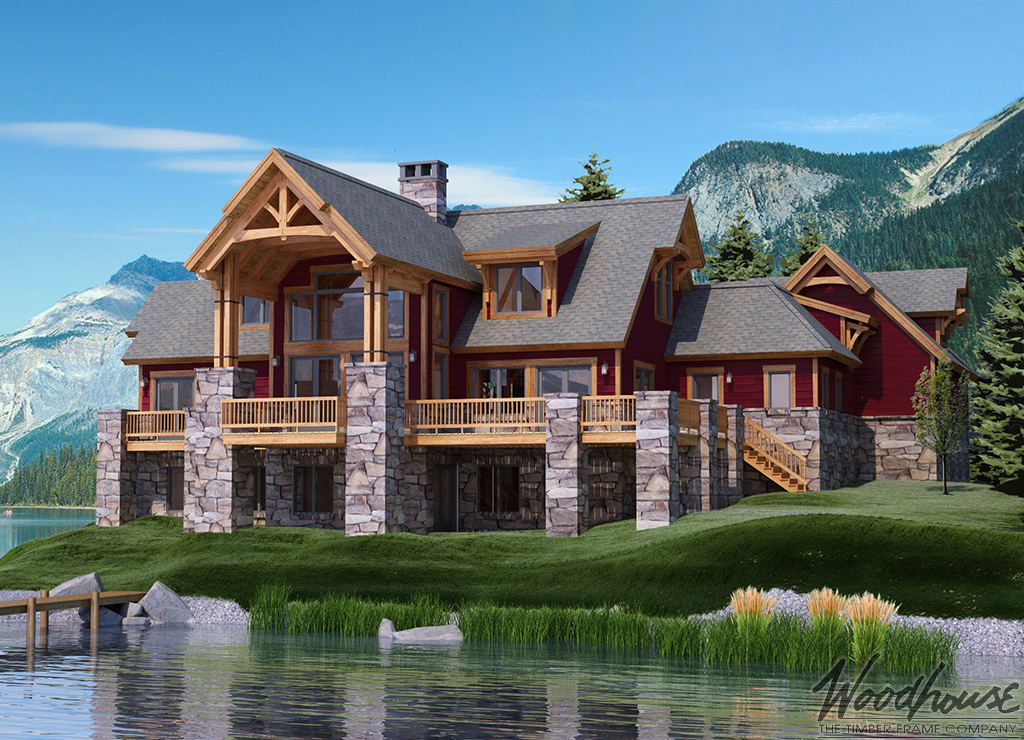 EaglePeak Timber Frame Home from Woodhouse