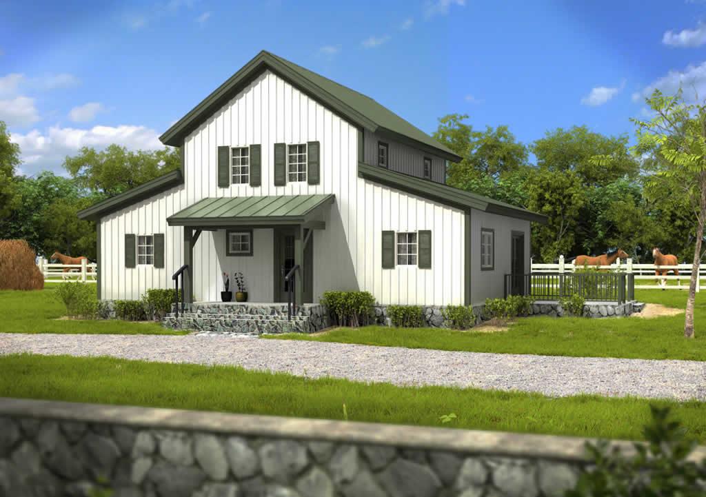 PrairieView Barn Style Home by Woodhouse, The Timber Frame Company