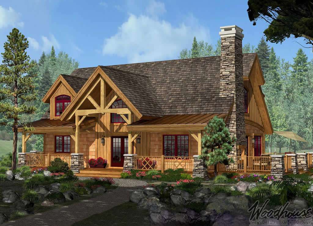 Adirondack Cottage - Woodhouse - The Timber Frame Company