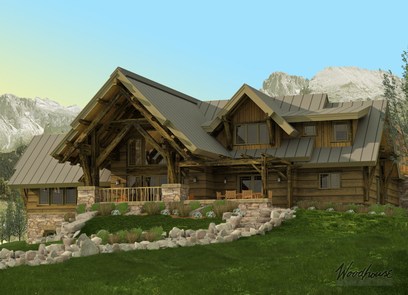 GrizzlyPeak Floor Plan - Woodhouse, The Timber Frame Company