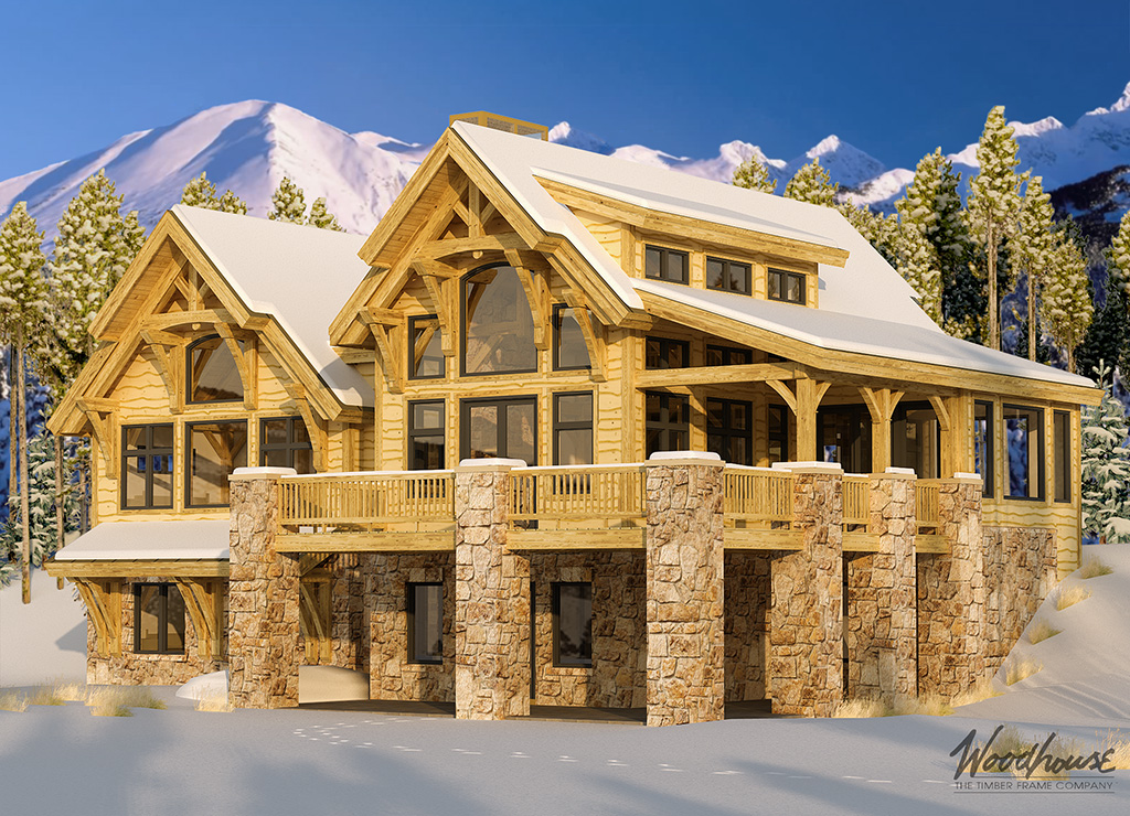 TimberRidge Timber Frame Home from Woodhouse