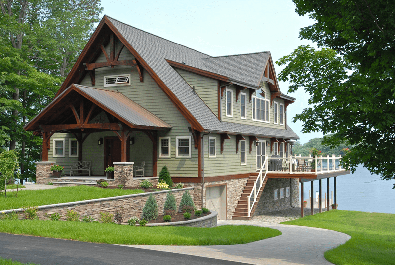 5667 square foot Custom Douglas Fir Timber Frame Home with 5 bedrooms and 5.5 bathrooms