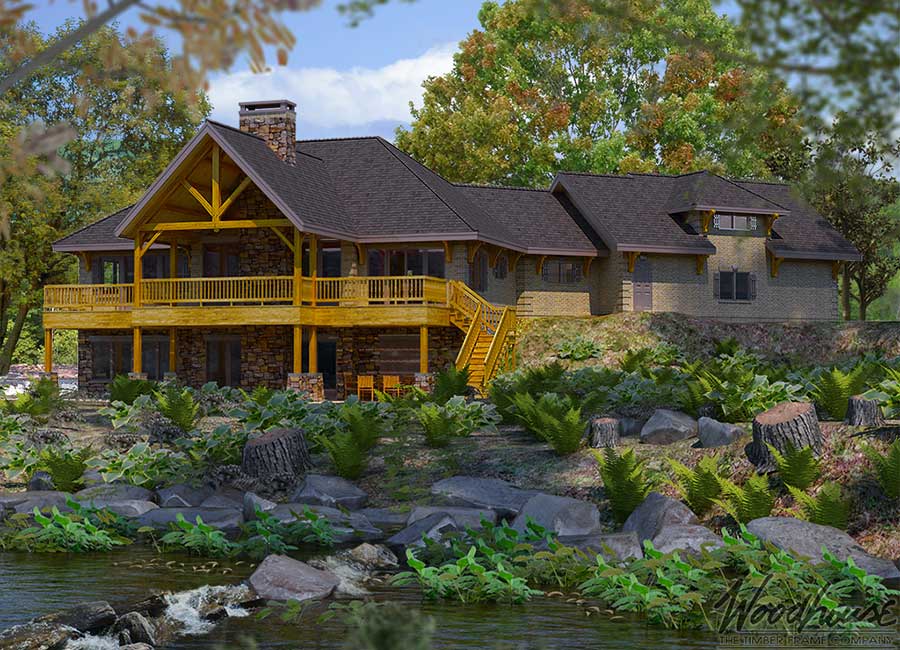 The Adirondack Retreat: The Tellico - Top Timber Frame Cabin Designs