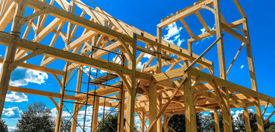 Timber Frame Construction by Woodhouse, The Timber Frame Company