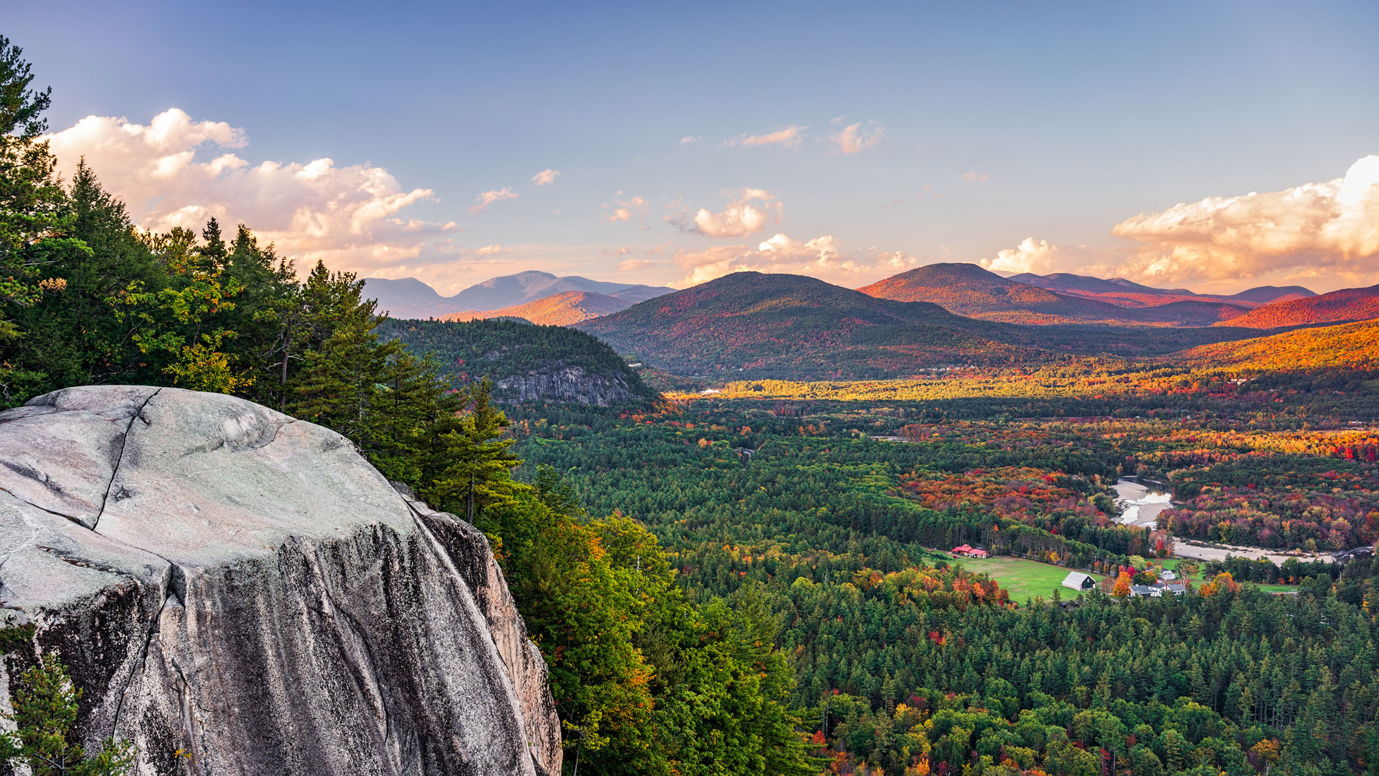 View from Cathedral Ledge in New Hampshire's Echo Lake State Park / Photo by JDavid, Courtesy Adobe Stock 