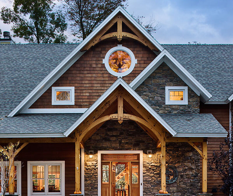 Timber Frame Home Exteriors vs. Log Home Exteriors:  What’s the Difference?
