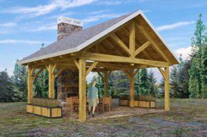 Woodhouse King Post Square Pavilion Kit