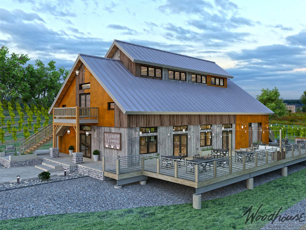 Winery V2 Woodhouse The Timber Frame Company