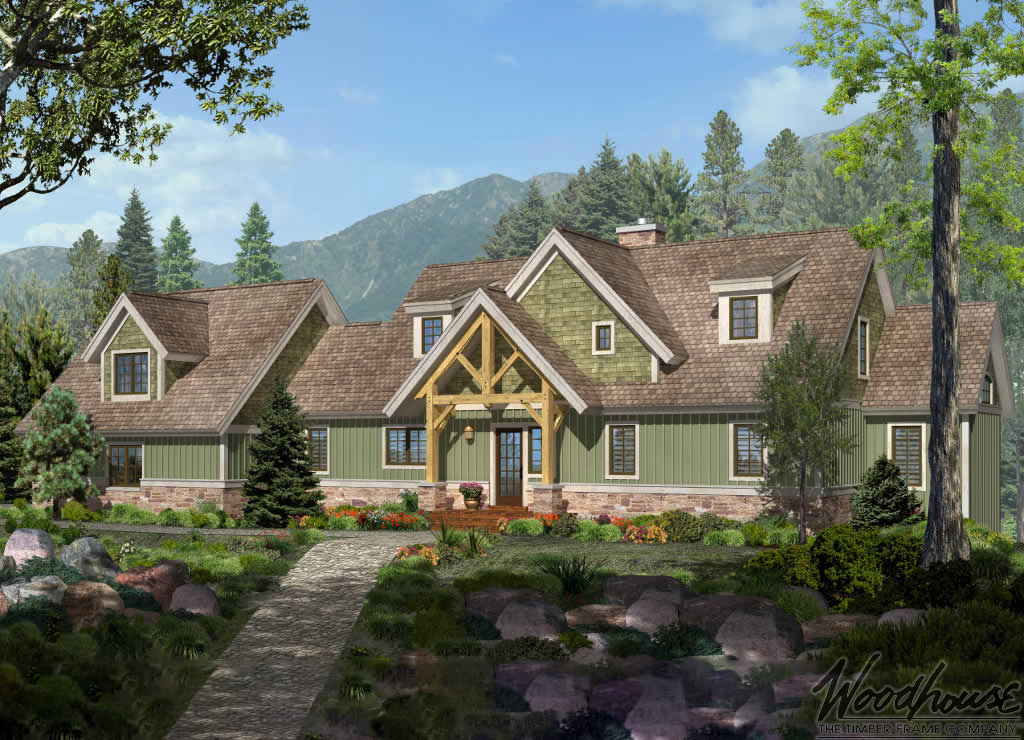 MountainView Floor Plan by Woodhouse, The Timber Frame Company