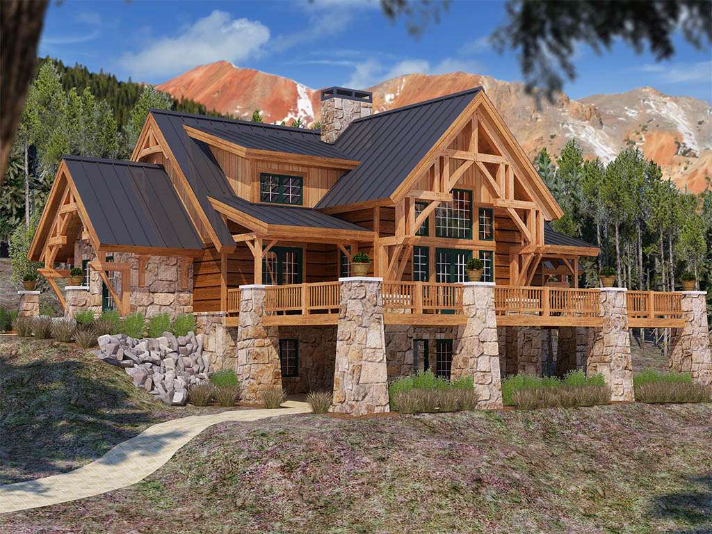 MistyMountain Timber Frame Home from Woodhouse