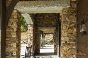 Custom Douglas Fir Timber Frame Stable in Cashiers NC