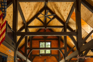 Custom Douglas Fir Timber Frame Stable in Cashiers NC