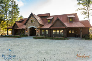 Custom Douglas Fir Timber Frame Stable in Cashiers NC
