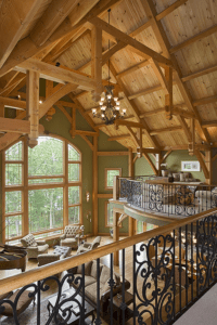 8516 square foot Custom Douglas Fir Timber Frame Home with 5 bedrooms and 5.5 bathrooms