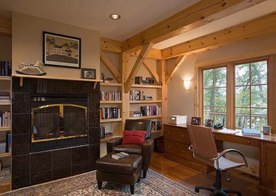Custom Eastern White Pine Timber Frame Home in Lansing NY