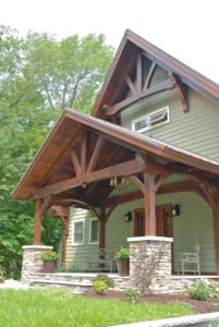 Custom Douglas Fir Timber Frame Home – Henderson NY