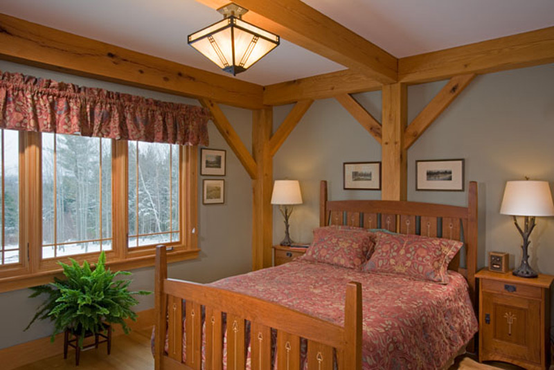Custom Red Oak Timber Frame in Morristown, VT