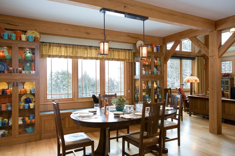 Custom Red Oak Timber Frame in Morristown, VT