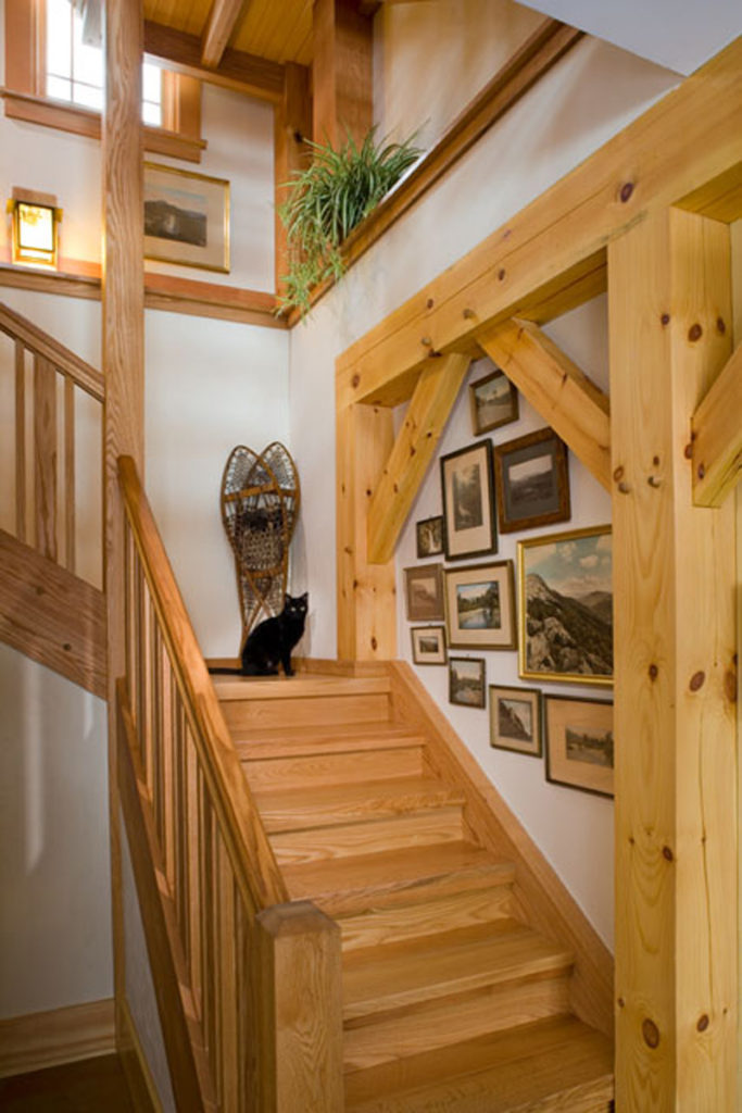 Custom Red Oak Timber Frame in Morristown, VT