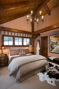 Custom Douglas Fir Timber Frame Bedroom in Windham NY