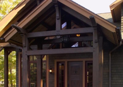 Custom Douglas Fir Timber Frame Home in Windham Mountain NY