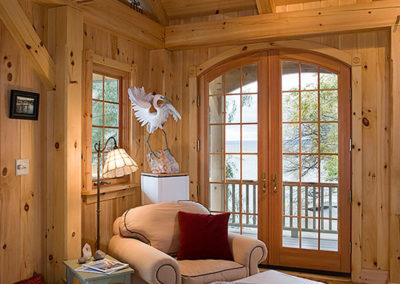 Custom Eastern White Pine Timber Frame Home in Interlaken NY