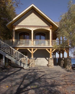 Custom Eastern White Pine Timber Frame Home in Interlaken NY