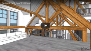 Custom Country Timber Frame Home in MD