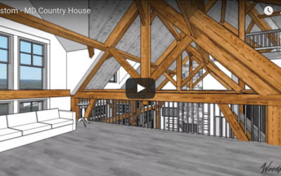 Custom Country Timber Frame Home in MD