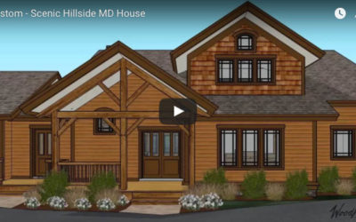 Custom Timber Frame Scenic Hillside Home in MD