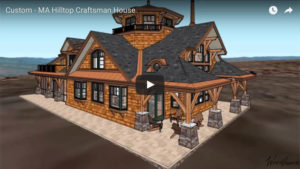 Hilltop Craftsman Timber Frame Home in MA