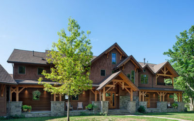 Great Camp Douglas Fir Timber Frame Home – Lawrenceville, PA