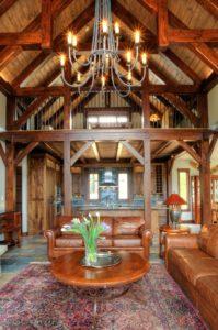 Custom Southern Yellow Pine Timber Frame Home in Keystone, CO