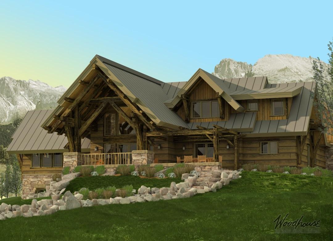 Mountain Home Timber Frame Plans by Woodhouse