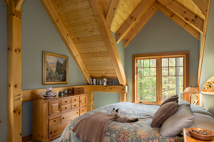 Bedroom Design - Timber Frame Home