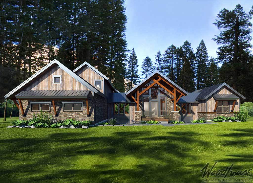 Ketchum Floor Plan - Woodhouse, The Timber Frame Company