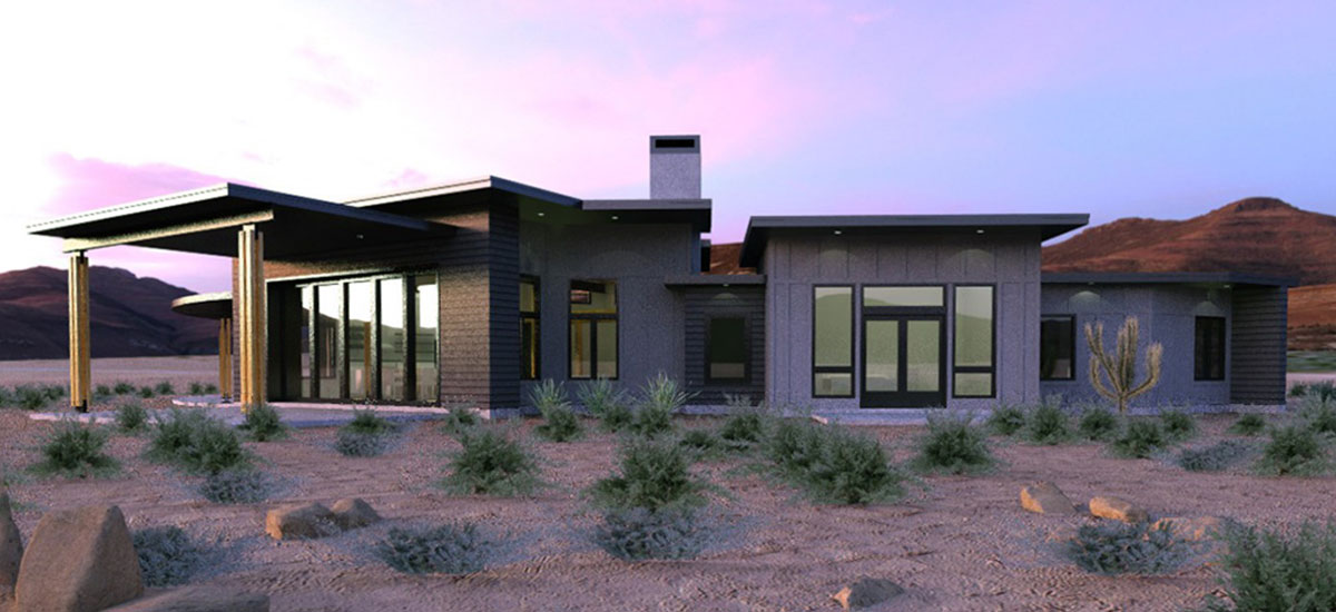 Timber Frame Modern Home Plan from Woodhouse - Sedona