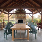 Timber Frame Pavilion Outdoor Dining