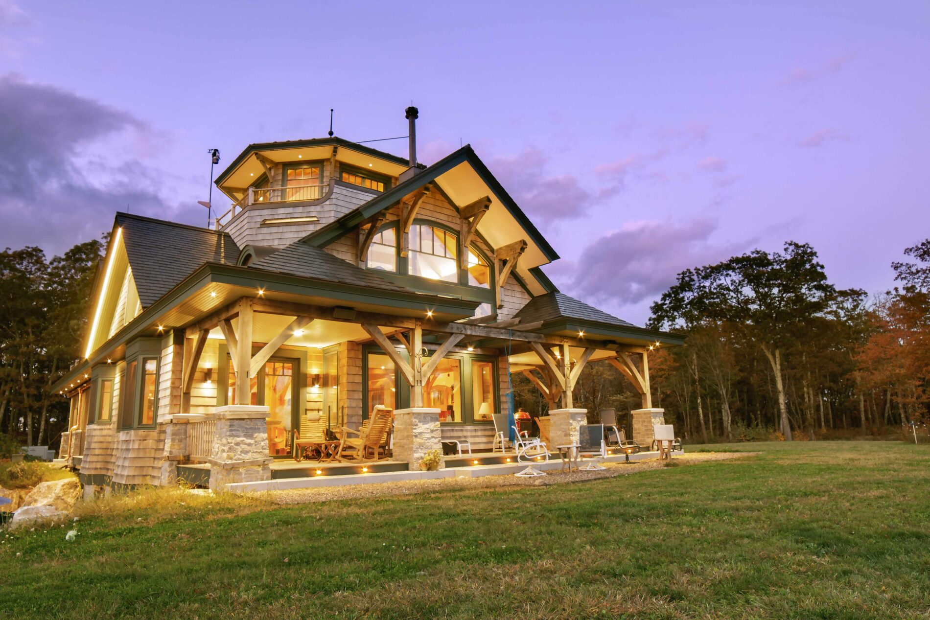 Magical Custom Timber Frame Home in The Berkshires, MA