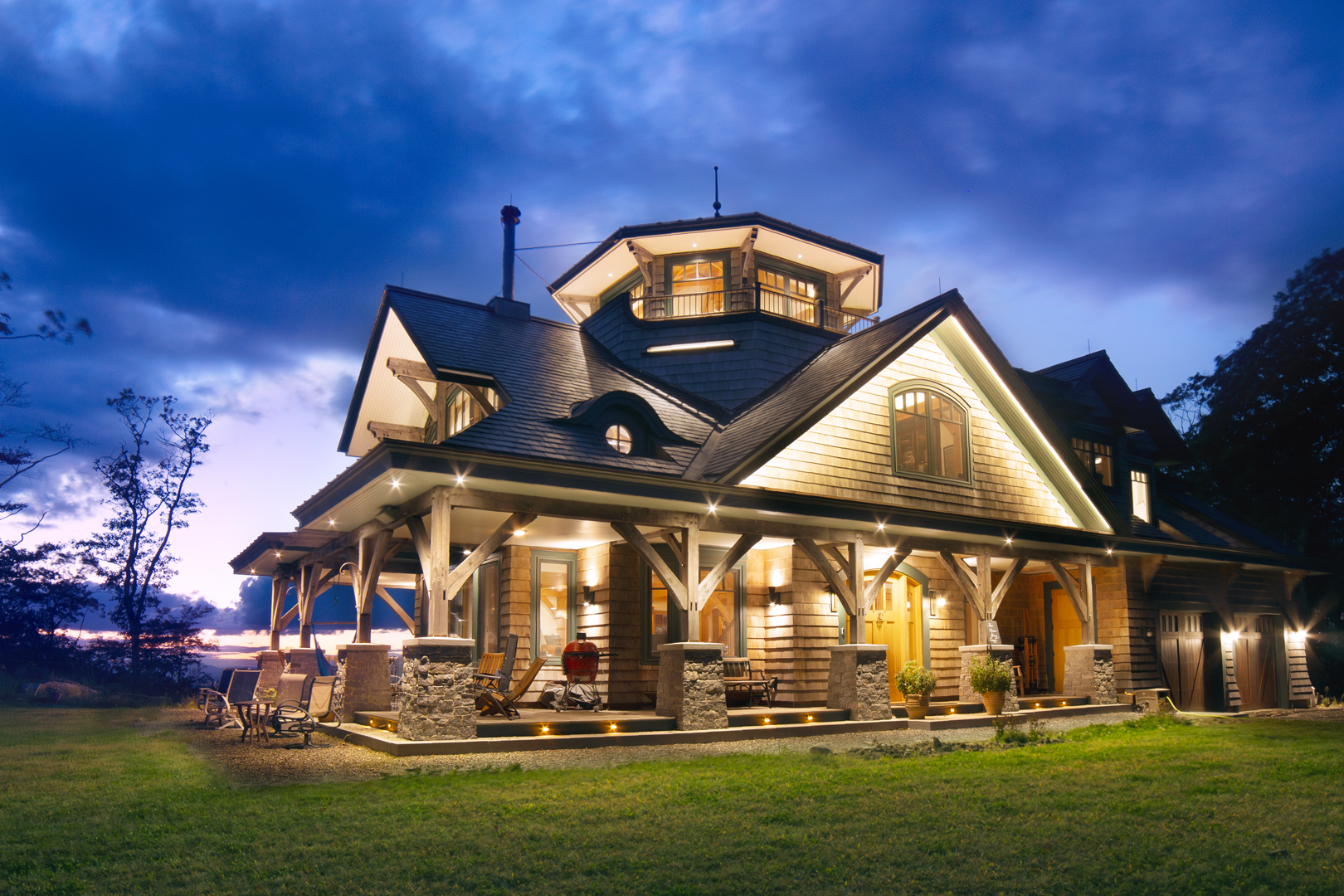 Magical Custom Timber Frame Home in The Berkshires, MA Woodhouse The