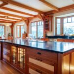 Timber Frame Kitchen by Woodhouse Timber Frame Company