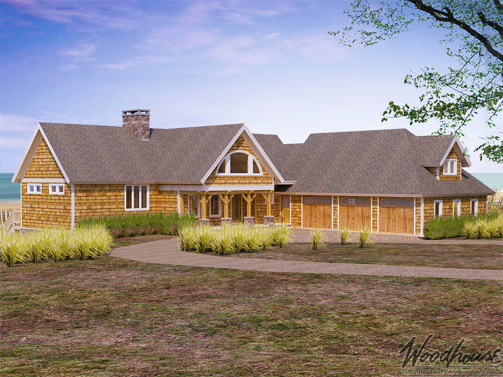 Coastal Timber Frame Home Design by Woodhouse