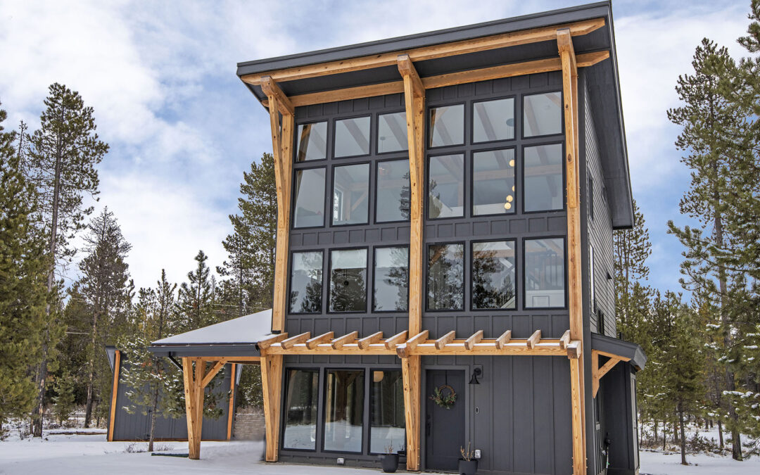 Modified RockyView Modern Timber Frame Mountain Cabin in Bend, OR