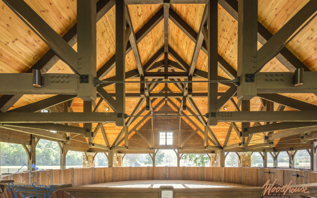 Elegant Rustic Timber Frame Stable in Cashiers, NC