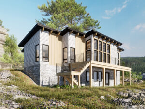 Mountain Modern Timber Frame Home - CreekRock