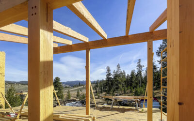 Build In Progress – WaterRock Timber Frame Mountain Modern Home in Fraser, CO