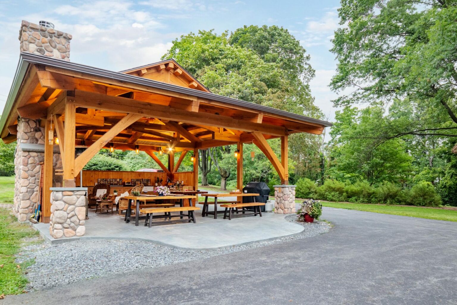Outdoor Pavilion - Woodhouse, The Timber Frame Company