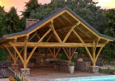 Gullwing Timber Pavilion