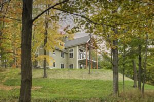 Timber Frame Lake Home in Finger Lakes NY-Exterior 5