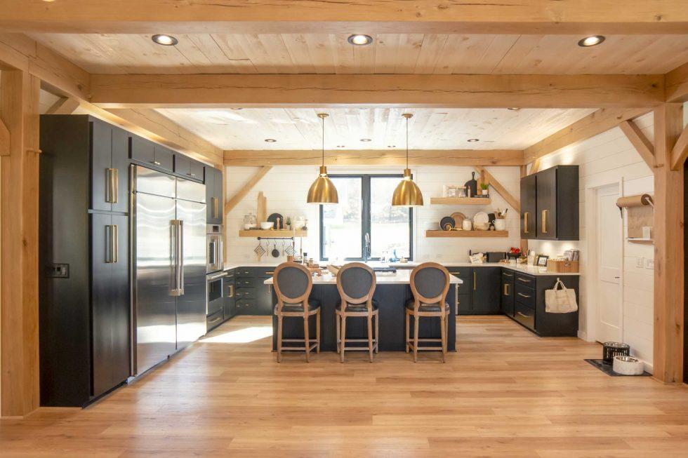 Custom Timber Frame Home in Deep Creek, MD Woodhouse The Timber Frame